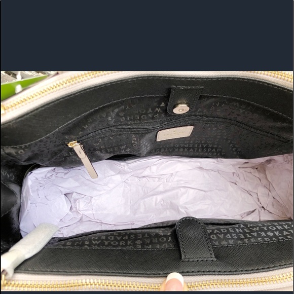 Kate Spade Hazel Court Mason Large Tote Black Bow - Picture 5 of 8